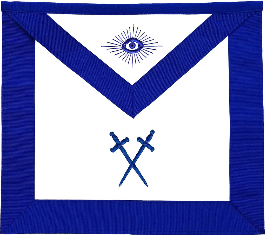 INNER GUARD BLUE LODGE OFFICER APRON - MACHINE EMBROIDERY