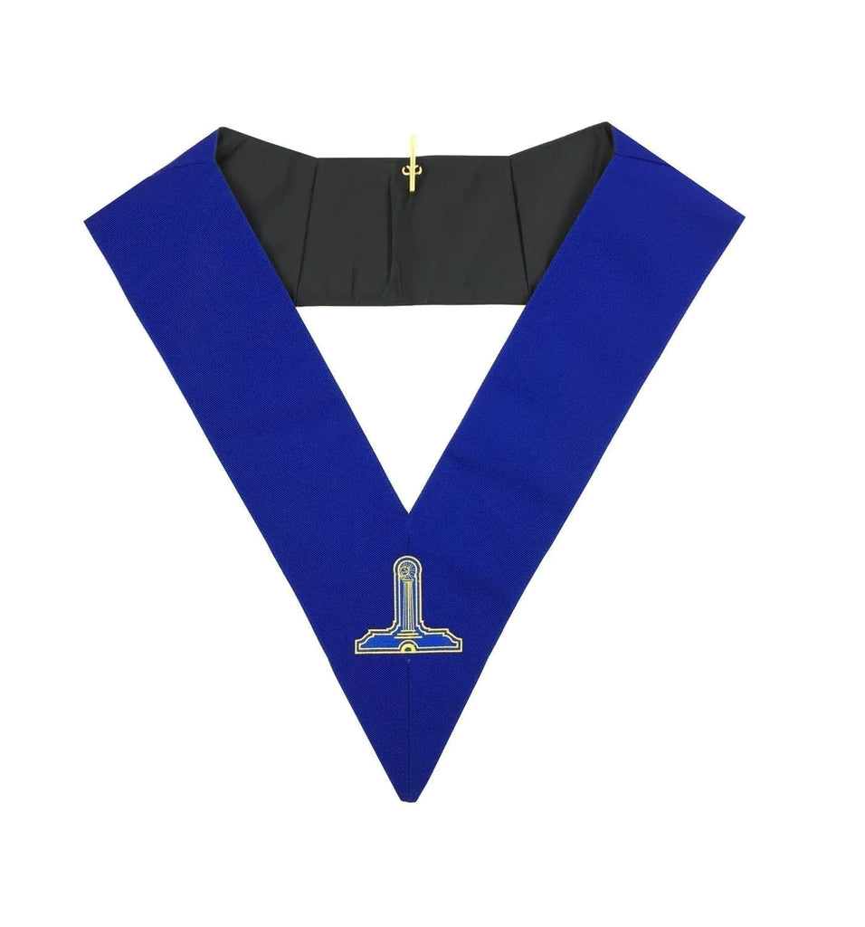Senior Warden Blue Lodge Collar - Royal Blue