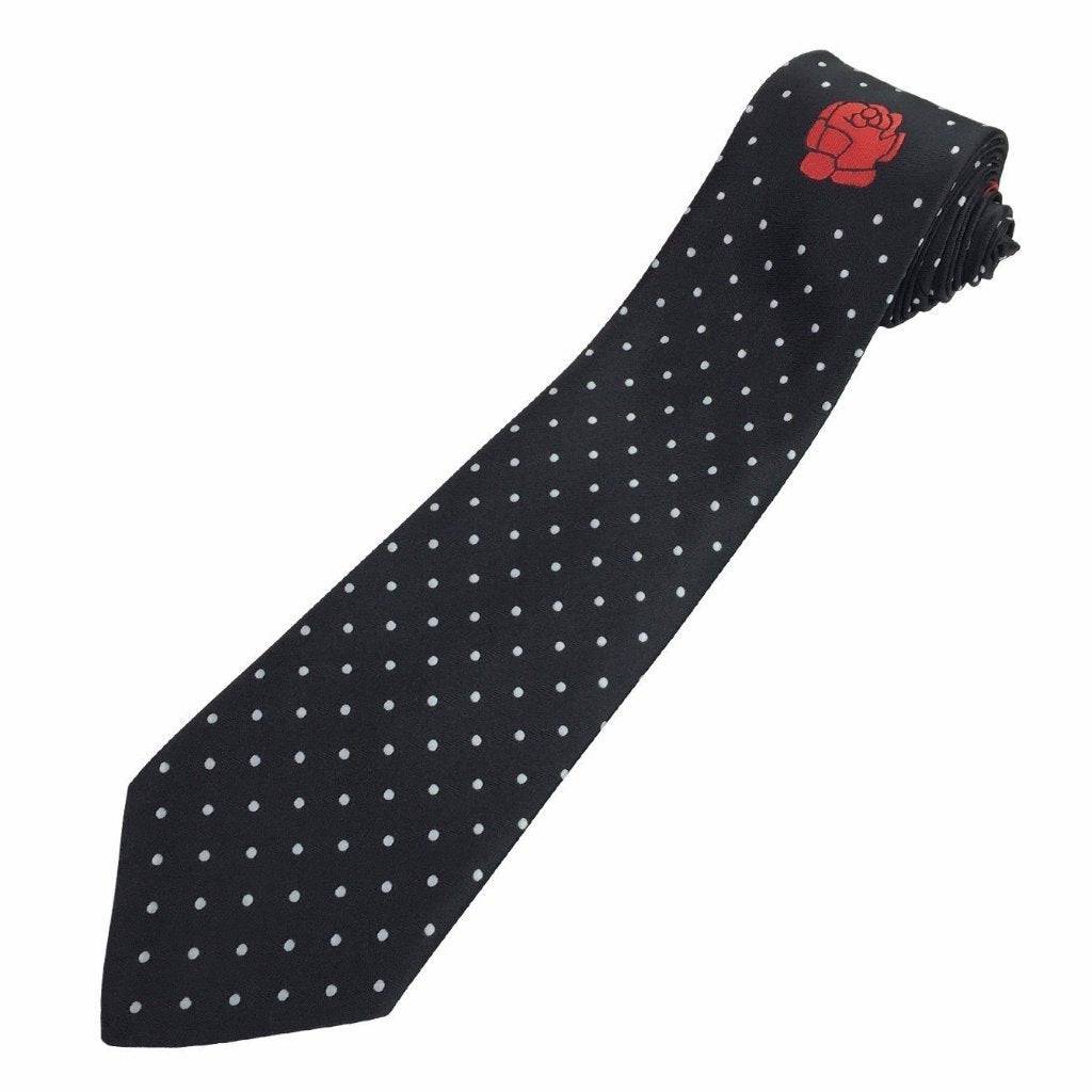 Masonic 100% silk Rose Croix Polkadot Tie with Logo - Zest4Canada 