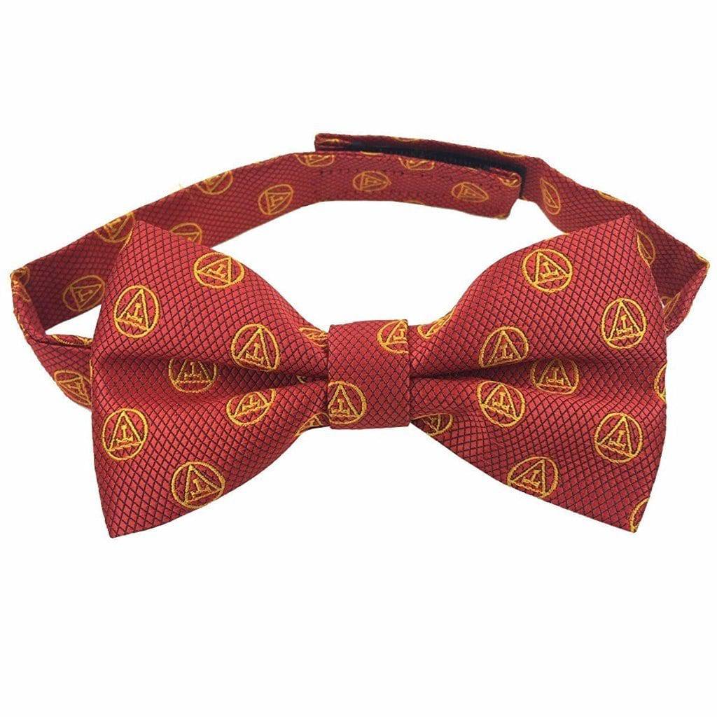 Masonic Royal Arch RA Bow Tie with Taus Red and Yellow - Zest4Canada 