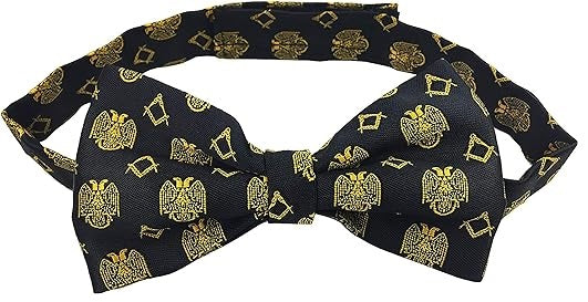 Masonic Scottish Rite Rose Croix 32nd Degree Bow Tie