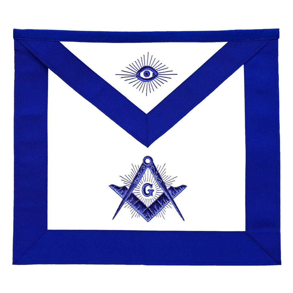 Blue Lodge Master Mason Apron Embroidered – Silk Thread