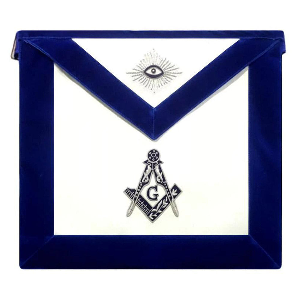 Blue Lodge Master Mason Apron Hand Embroidered – Velvet - 2plus2