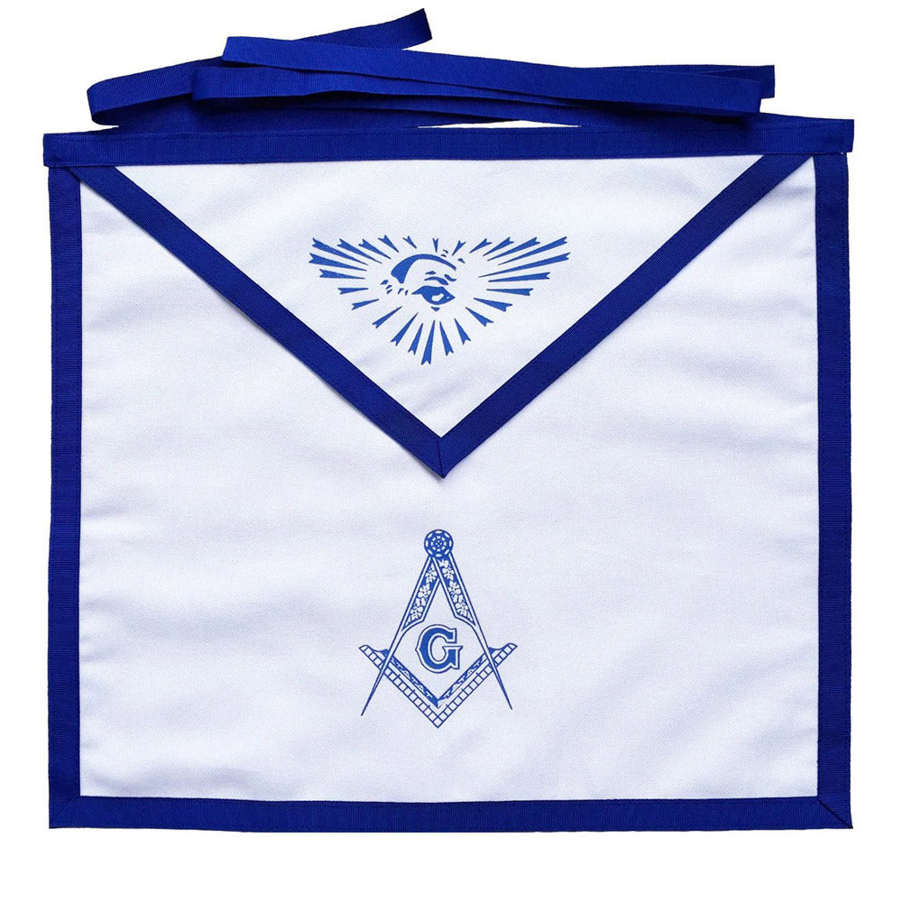 Masonic Blue Lodge White Cloth Apron – Master Mason