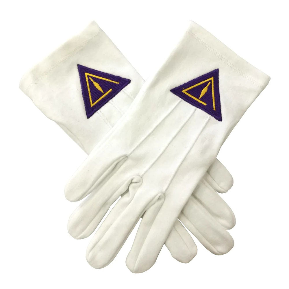 Cryptic Masons White Cotton Gloves