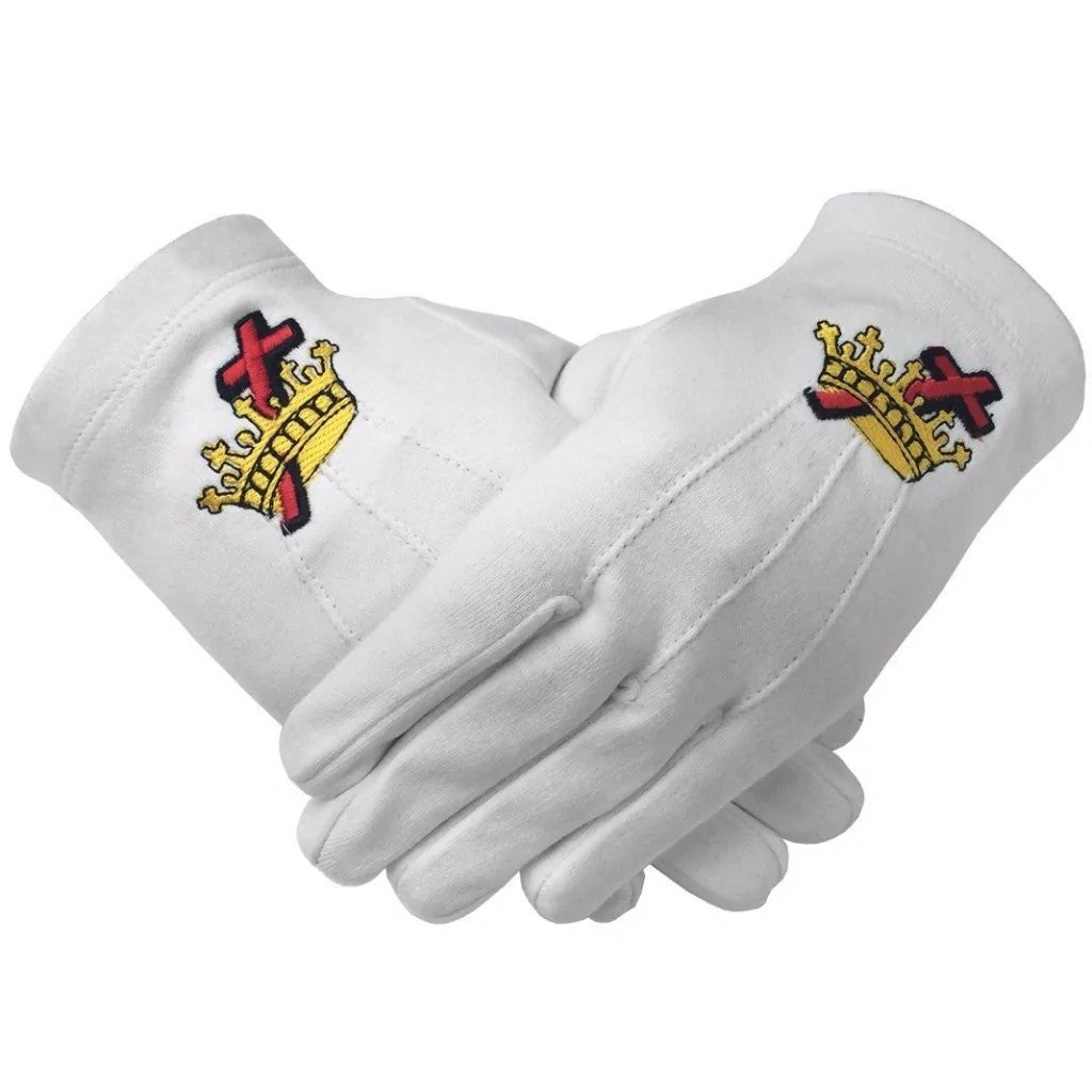 Knights Templar Corss Emblem Cotton Gloves