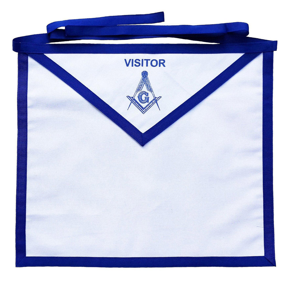 Masonic Blue Lodge White Cloth Apron – Printed
