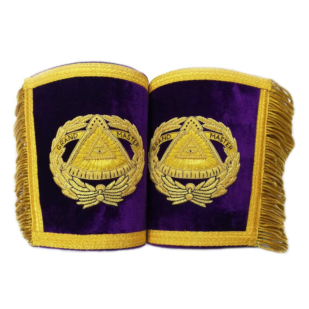 Masonic Grand Master Cuffs and Gauntlets – Hand Embroidered