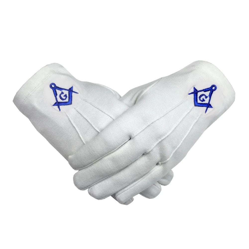 Masonic Master Mason White Gloves