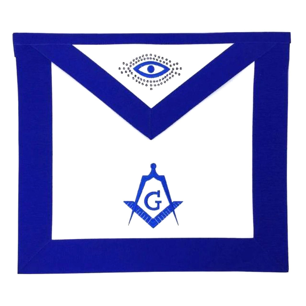 Masonic Blue Lodge Master Mason Apron – Machine Embroidered