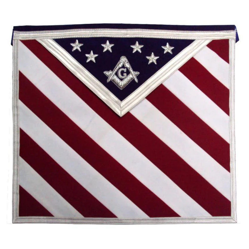 Master Mason Masonic Apron U.S – Hand Embroidered