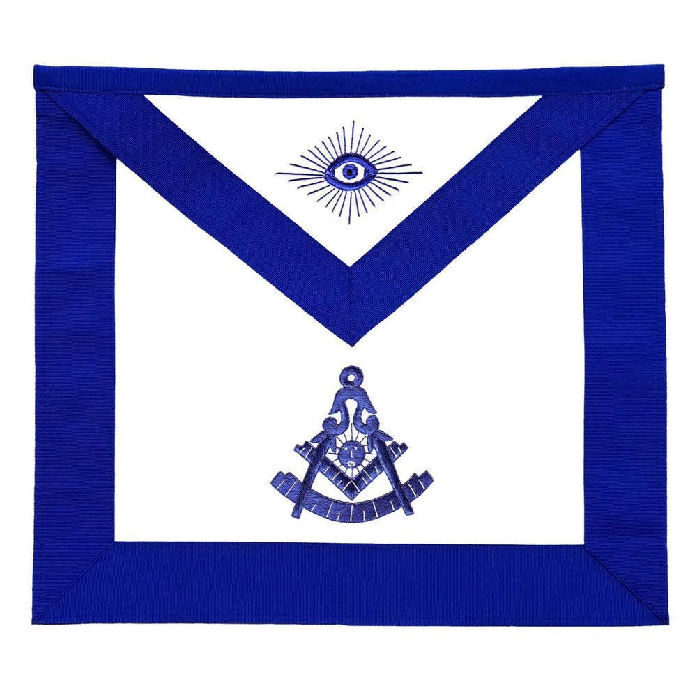 Past Master Blue Apron With Emblem – Silk Thread
