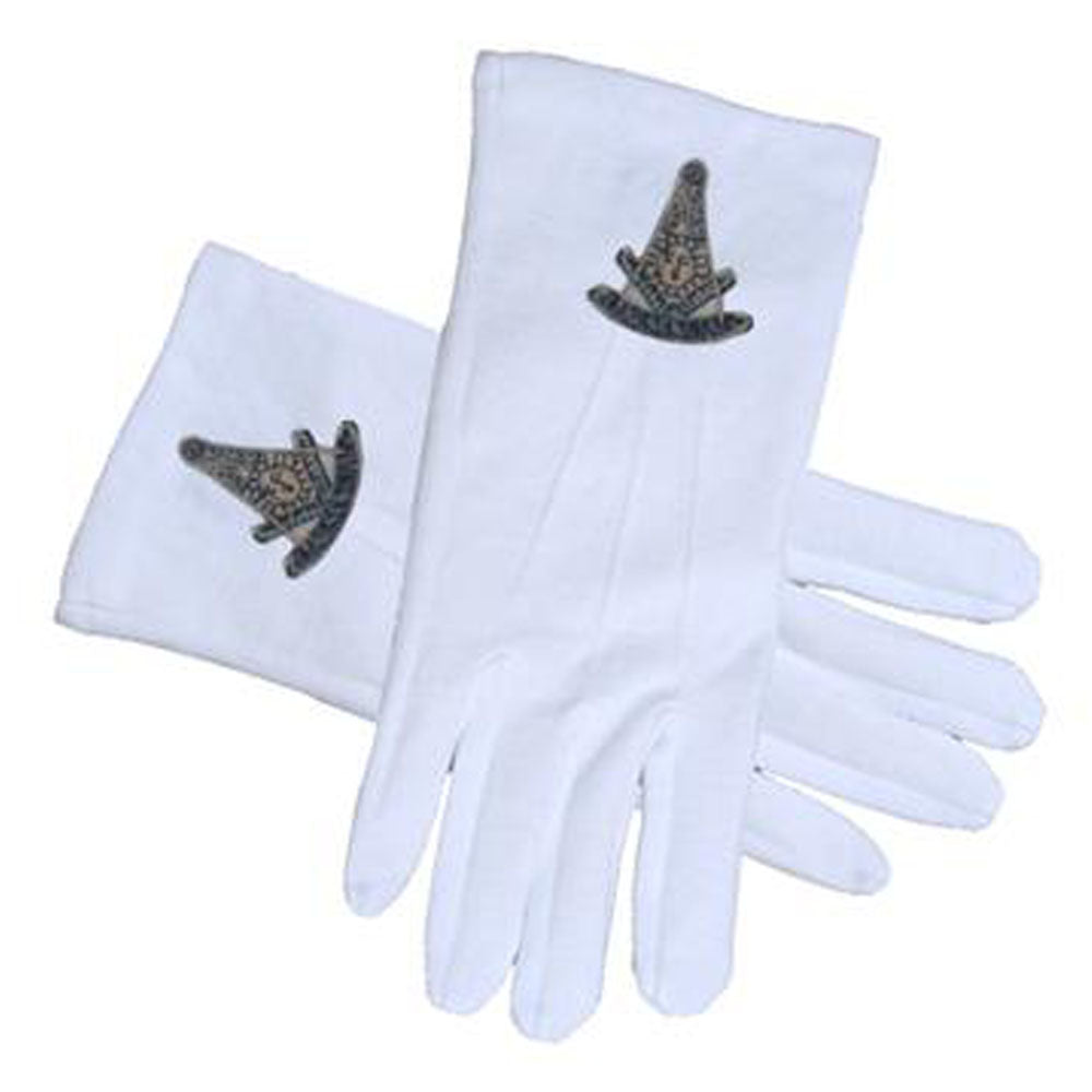 Past Master Cotton Embroidered Gloves