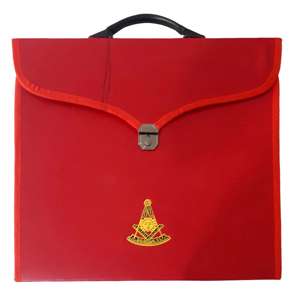 Past Master Leather Apron Case Red