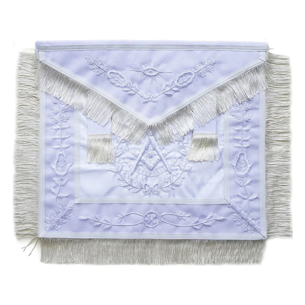 Past Master Lodge Apron Satin White – Silk Thread