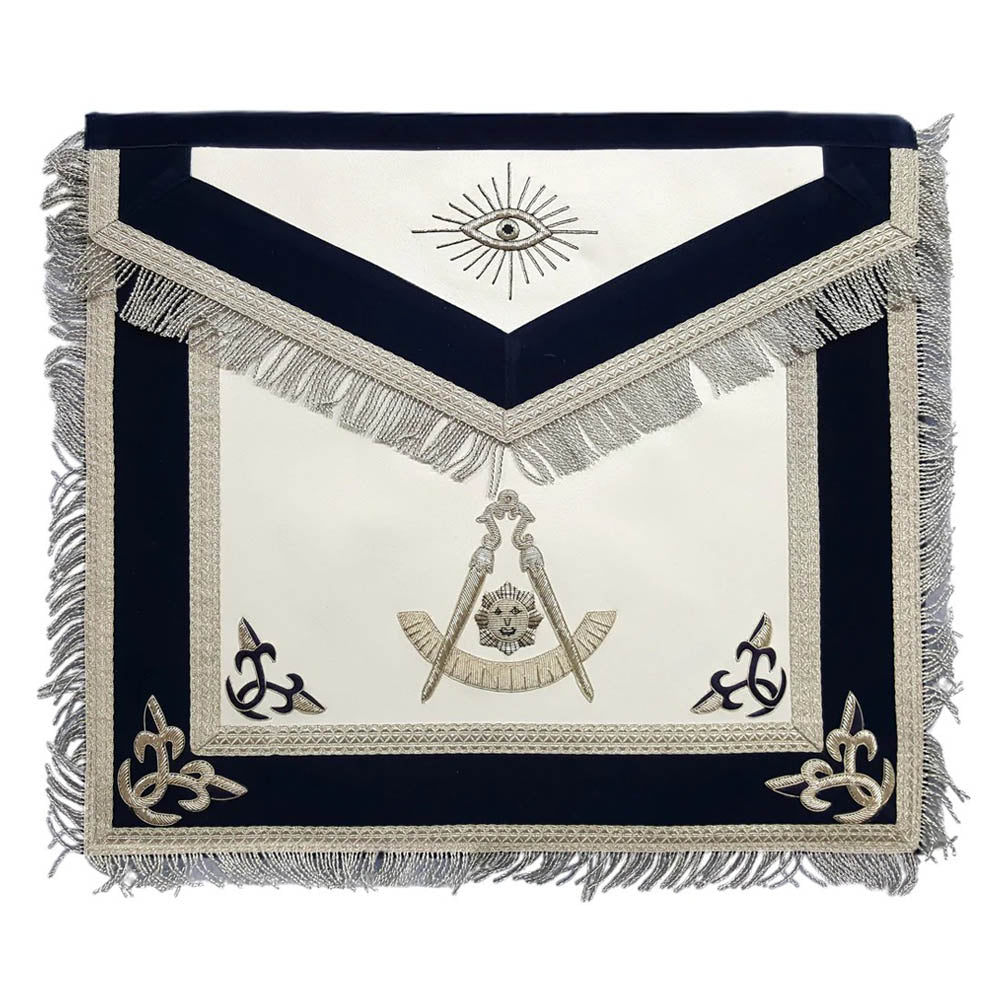 Past Master Lodge Leather Apron – Hand Embroidered