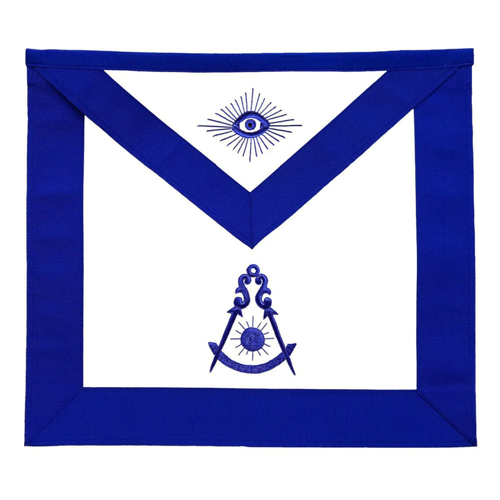 Past Master Officers Apron Blue – Silk Thread