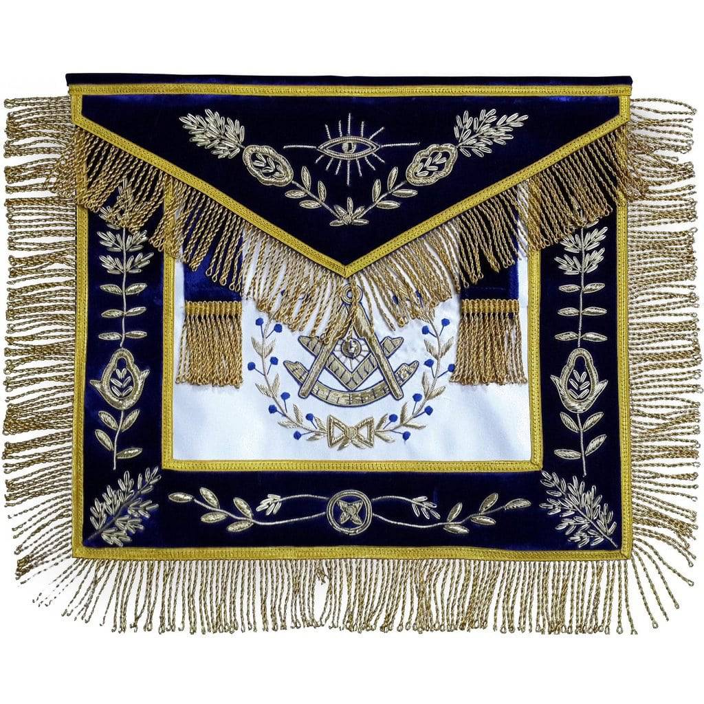 Masonic Regalia  Grand Lodge Past Master Apron Hand Embroidered Bullion - Zest4Canada 