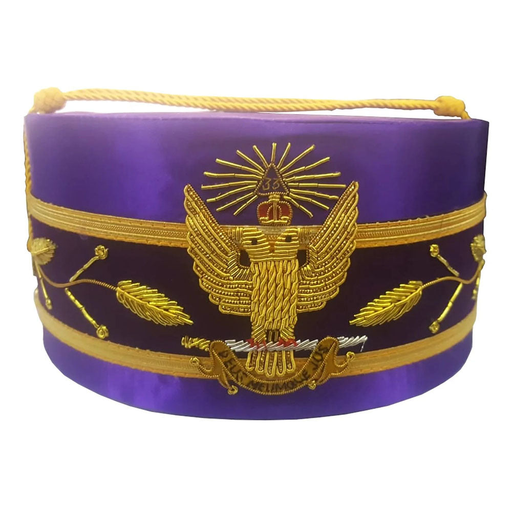 Scottish Rite 33rd Degree Purple Crown Cap